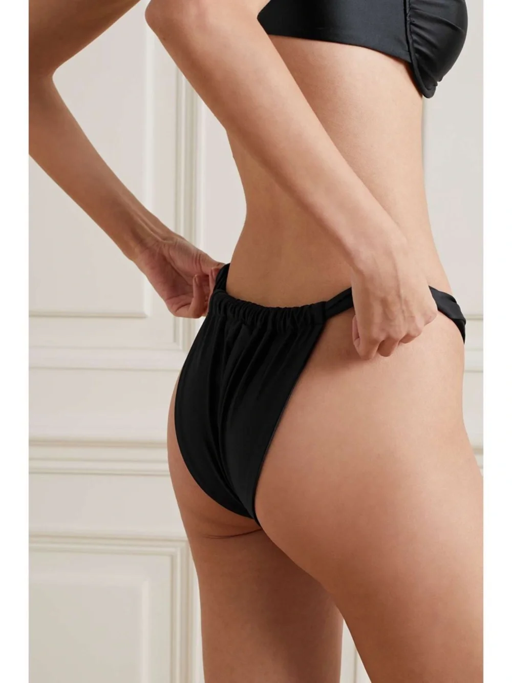 Good American Shine Stretch-satin bikini bottoms 2XL - Picture 5 of 6